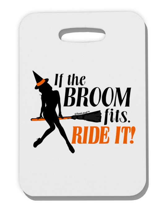 Ride It Orange Thick Plastic Luggage Tag-Luggage Tag-TooLoud-White-One Size-Davson Sales