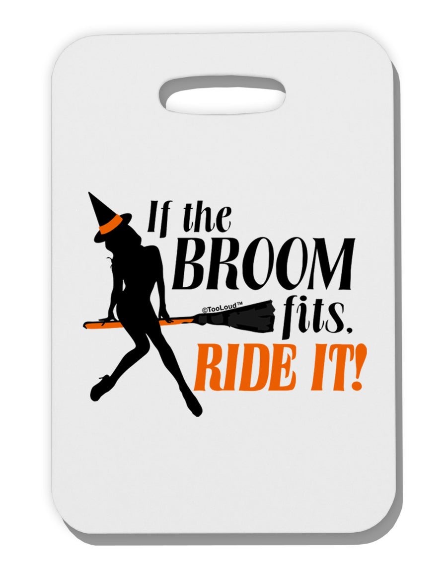 Ride It Orange Thick Plastic Luggage Tag-Luggage Tag-TooLoud-White-One Size-Davson Sales