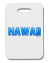 Hawaii Ocean Bubbles Thick Plastic Luggage Tag by TooLoud-Luggage Tag-TooLoud-White-One Size-Davson Sales