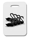 Seven Swans A Swimming Thick Plastic Luggage Tag-Luggage Tag-TooLoud-White-One Size-Davson Sales