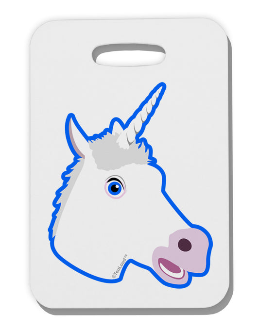 Fanciful Unicorn Thick Plastic Luggage Tag-Luggage Tag-TooLoud-White-One Size-Davson Sales