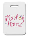 Maid of Honor - Diamond Ring Design - Color Thick Plastic Luggage Tag