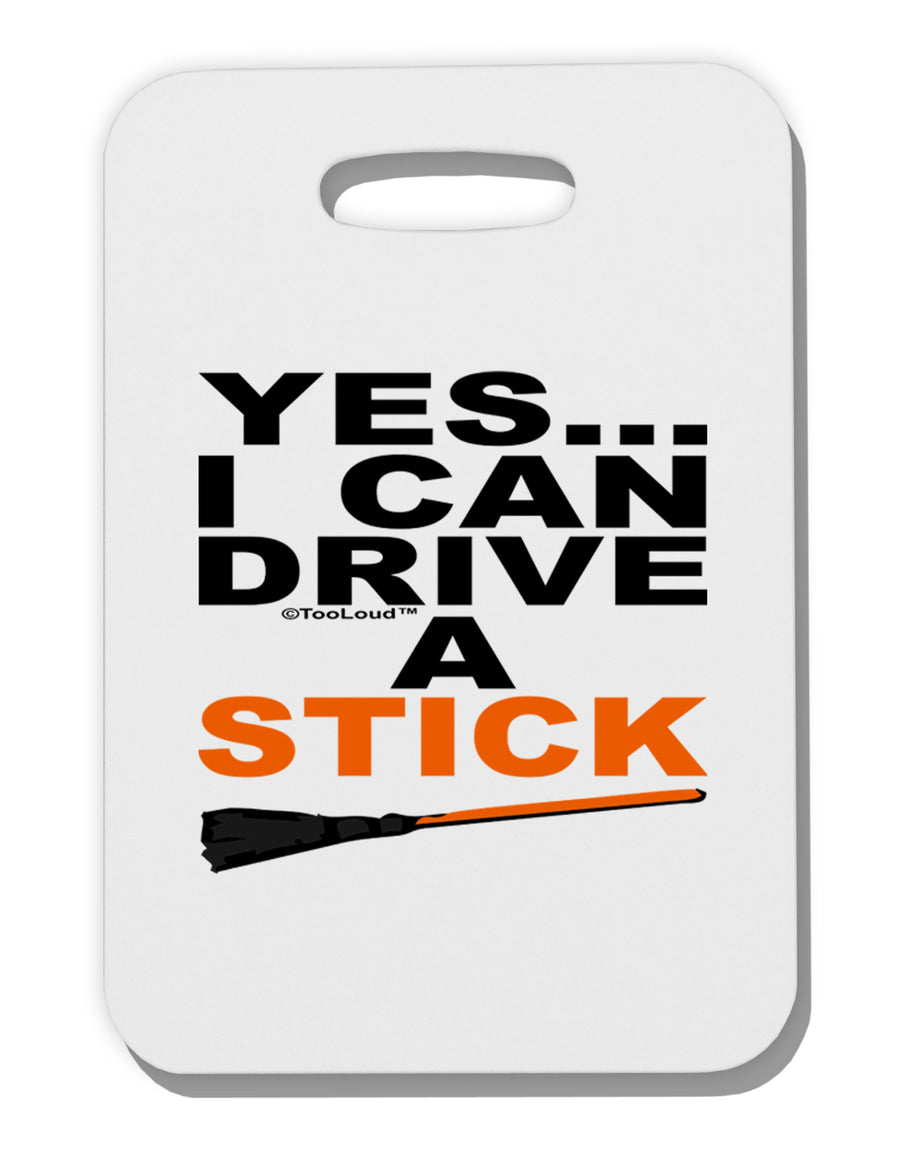 Drive Stick Orange Thick Plastic Luggage Tag-Luggage Tag-TooLoud-White-One Size-Davson Sales