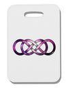 Double Ininifty Galaxy Thick Plastic Luggage Tag-Luggage Tag-TooLoud-White-One Size-Davson Sales