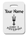 Personalized Cabin 3 Poseidon Thick Plastic Luggage Tag by TooLoud-Luggage Tag-TooLoud-White-One Size-Davson Sales