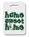 Home Sweet Home - California - Cactus and State Flag Thick Plastic Luggage Tag by TooLoud-Luggage Tag-TooLoud-White-One Size-Davson Sales