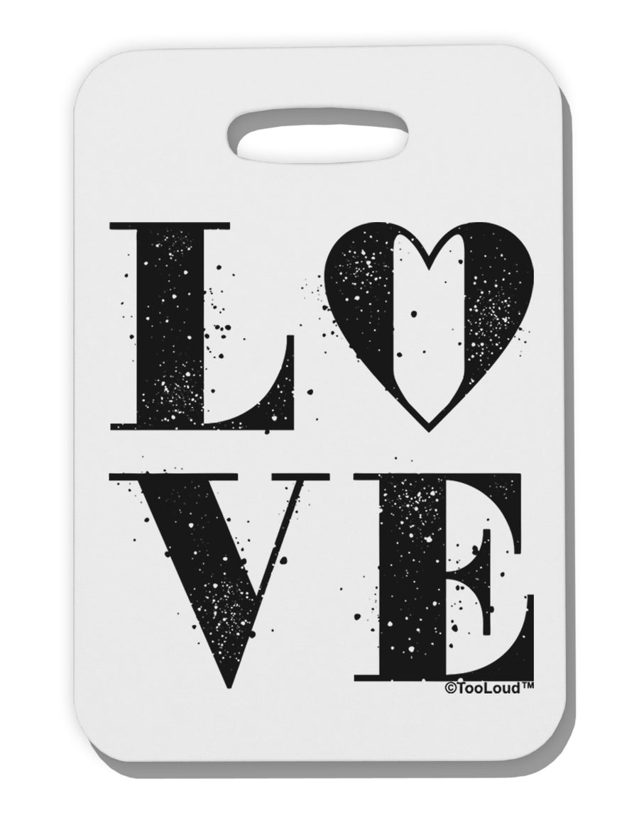 Love Splatter Thick Plastic Luggage Tag-Luggage Tag-TooLoud-White-One Size-Davson Sales