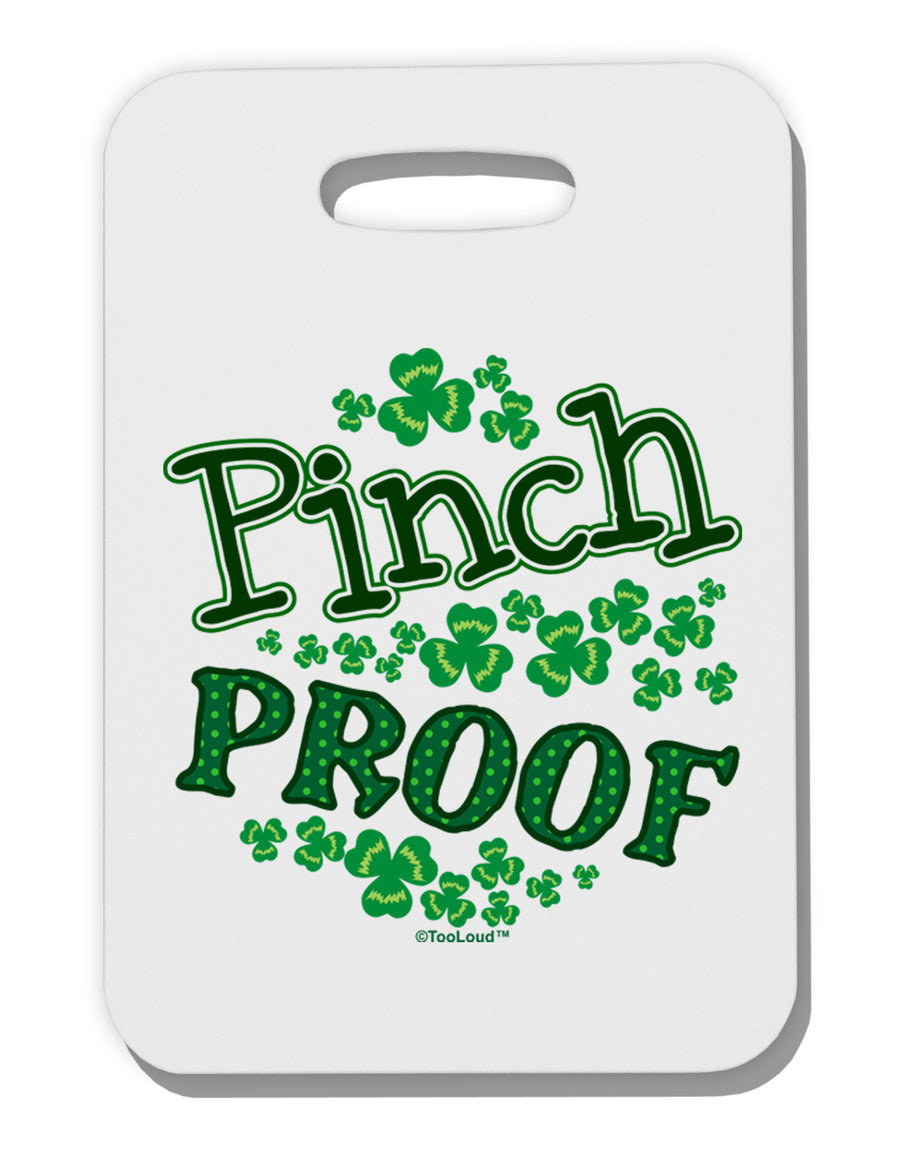 Pinch Proof St Patricks Day Thick Plastic Luggage Tag-Luggage Tag-TooLoud-White-One Size-Davson Sales