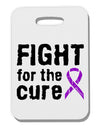 Fight for the Cure - Purple Ribbon Epilepsy Thick Plastic Luggage Tag-Luggage Tag-TooLoud-White-One Size-Davson Sales