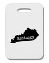 Kentucky - United States Shape Thick Plastic Luggage Tag-Luggage Tag-TooLoud-White-One Size-Davson Sales