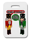 Whats Crackin - Deez Nuts Thick Plastic Luggage Tag by-Luggage Tag-TooLoud-White-One Size-Davson Sales