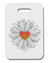 Pretty Daisy Heart Thick Plastic Luggage Tag-Luggage Tag-TooLoud-One Size-Davson Sales