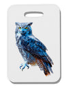 Colorful Great Horned Owl Thick Plastic Luggage Tag-Luggage Tag-TooLoud-White-One Size-Davson Sales