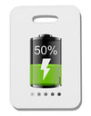 Half Energy 50 Percent Thick Plastic Luggage Tag-Luggage Tag-TooLoud-White-One Size-Davson Sales