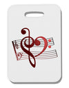 Heart Sheet Music Thick Plastic Luggage Tag-Luggage Tag-TooLoud-White-One Size-Davson Sales