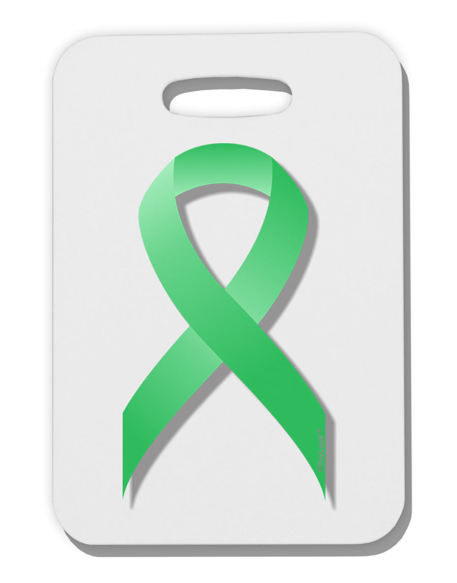 Celiac Disease Awareness Ribbon - Light Green Thick Plastic Luggage Tag-Luggage Tag-TooLoud-White-One Size-Davson Sales