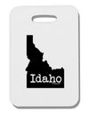 Idaho - United States Shape Thick Plastic Luggage Tag-Luggage Tag-TooLoud-White-One Size-Davson Sales