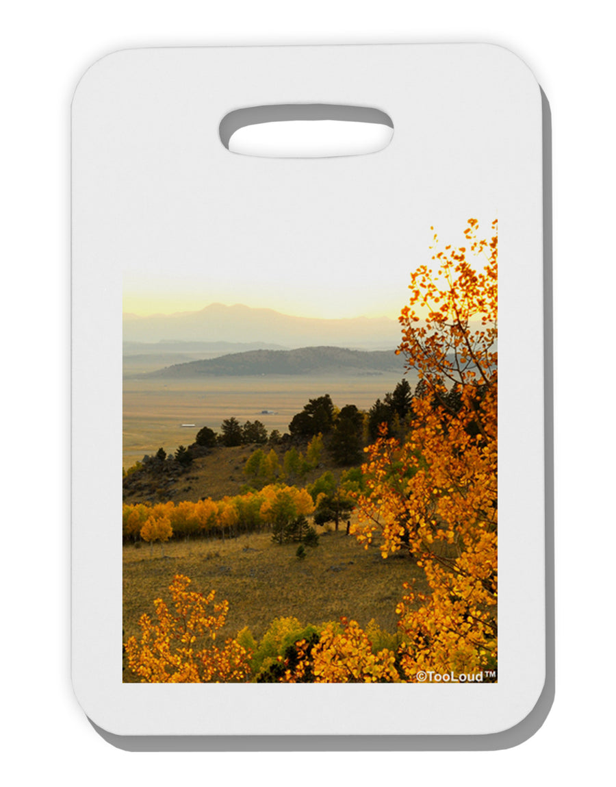 Nature Photography - Gentle Sunrise Thick Plastic Luggage Tag by-Luggage Tag-TooLoud-White-One Size-Davson Sales