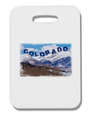 Pikes Peak Text Thick Plastic Luggage Tag-Luggage Tag-TooLoud-White-One Size-Davson Sales