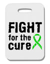 Fight for the Cure - Lime Green Ribbon Lyme Disease Thick Plastic Luggage Tag-Luggage Tag-TooLoud-White-One Size-Davson Sales