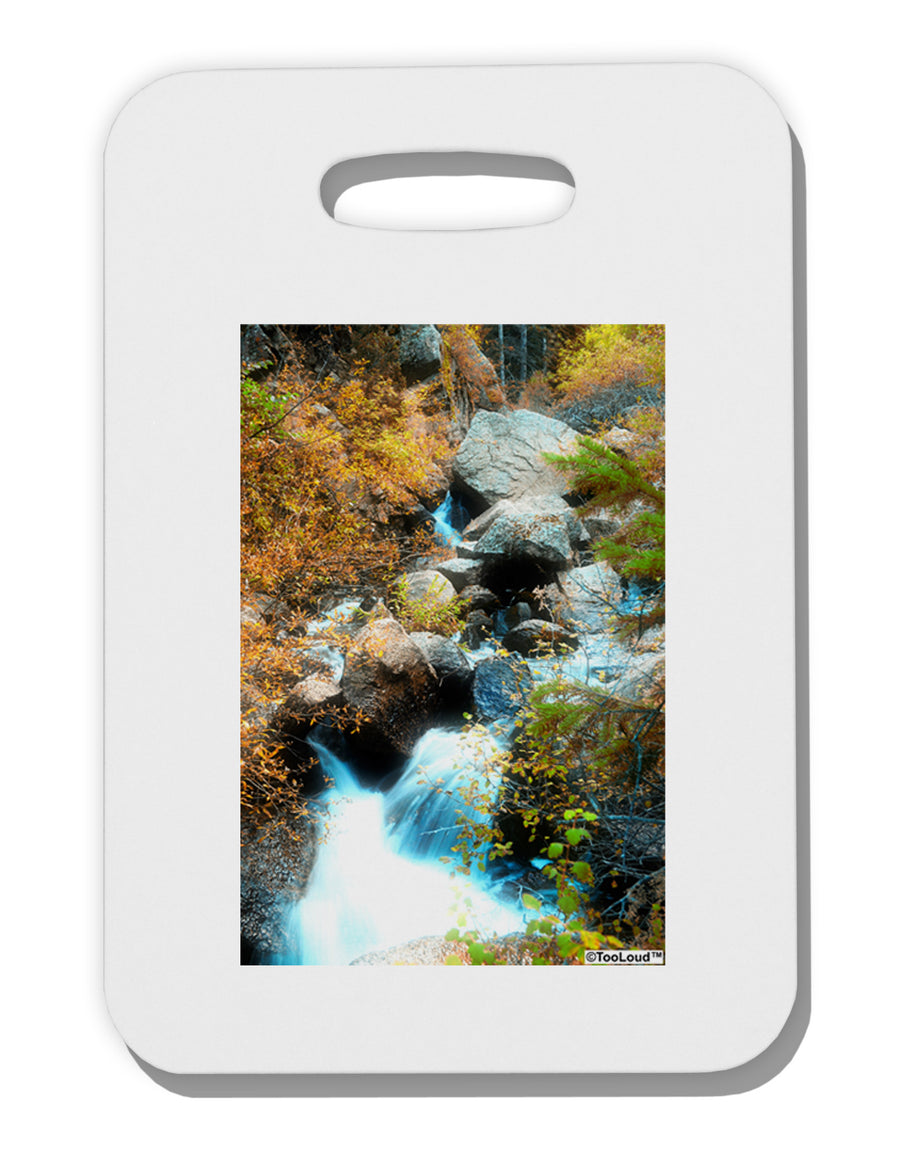 Rockies Waterfall Thick Plastic Luggage Tag-Luggage Tag-TooLoud-White-One Size-Davson Sales