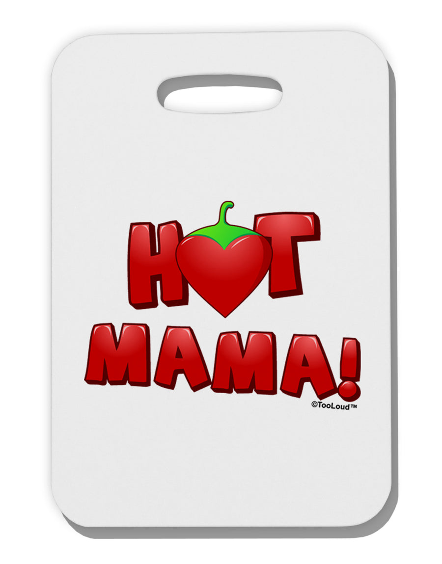 Hot Mama Chili Heart Thick Plastic Luggage Tag-Luggage Tag-TooLoud-White-One Size-Davson Sales