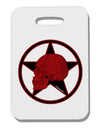 Blood Red Skull Thick Plastic Luggage Tag by TooLoud-Luggage Tag-TooLoud-White-One Size-Davson Sales