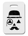 Gentleman Pumpkin Distressed Thick Plastic Luggage Tag-Luggage Tag-TooLoud-White-One Size-Davson Sales