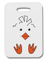 TooLoud Cute Easter Chick Face Thick Plastic Luggage Tag-Luggage Tag-TooLoud-Davson Sales