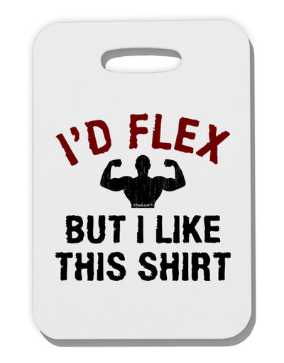 I'd Flex But I Like This Shirt Adult Tank Top Dress Night Shirt-Night Shirt-TooLoud-White-One Size-Davson Sales