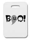 Scary Boo Text Thick Plastic Luggage Tag-Luggage Tag-TooLoud-White-One Size-Davson Sales