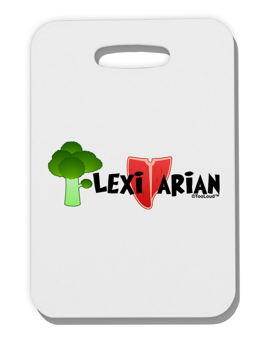 Flexitarian Thick Plastic Luggage Tag by TooLoud-Luggage Tag-TooLoud-White-One Size-Davson Sales