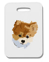 Custom Pet Art Thick Plastic Luggage Tag by TooLoud
