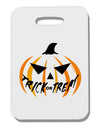 Trick or Treat Jack Thick Plastic Luggage Tag-Luggage Tag-TooLoud-White-One Size-Davson Sales