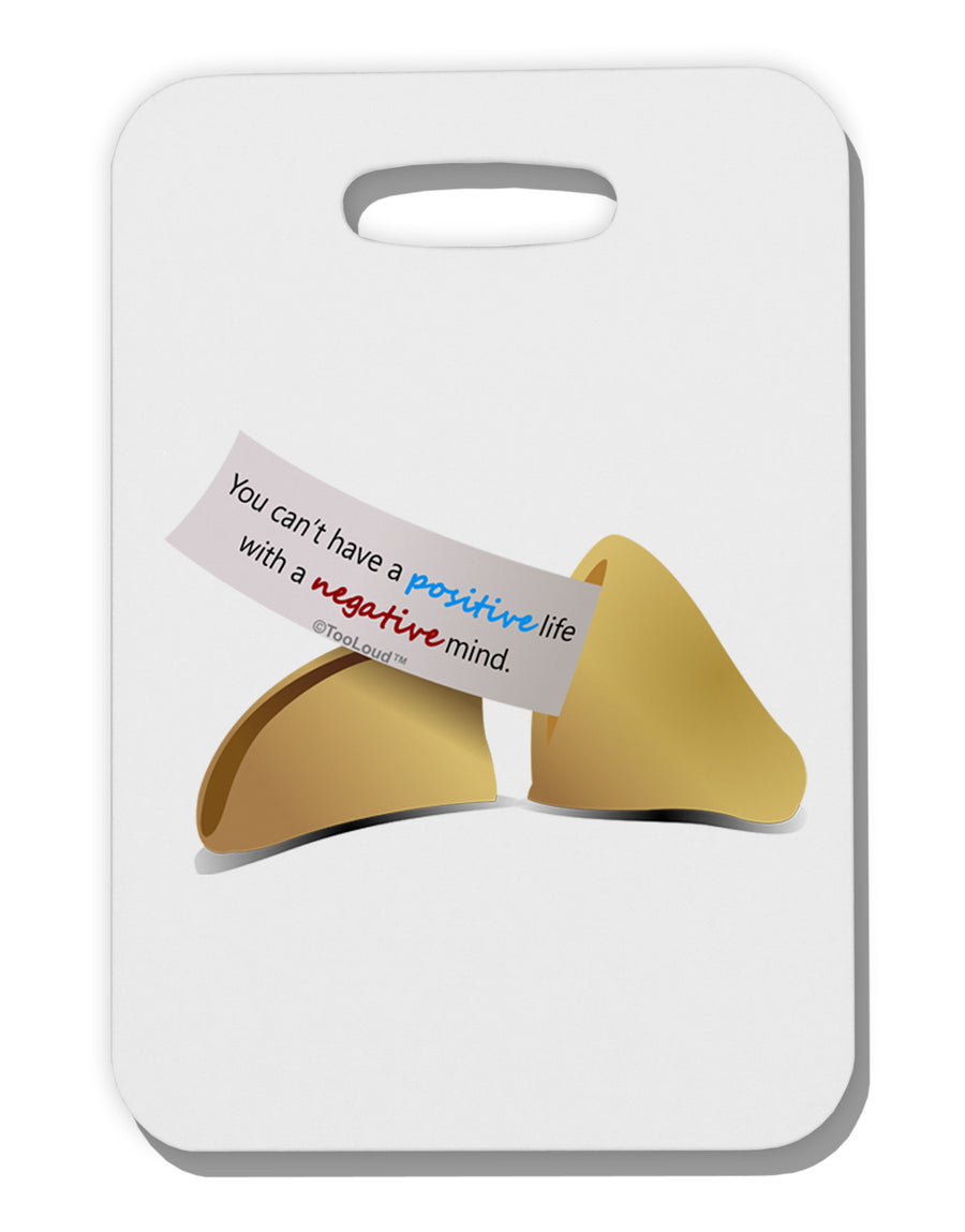 Positive Life - Fortune Cookie Thick Plastic Luggage Tag-Luggage Tag-TooLoud-White-One Size-Davson Sales