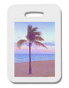 Palm Tree Beach Filter Thick Plastic Luggage Tag-Luggage Tag-TooLoud-White-One Size-Davson Sales