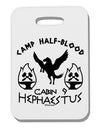 Cabin 9 Hephaestus Half Blood Thick Plastic Luggage Tag by TooLoud-Luggage Tag-TooLoud-White-One Size-Davson Sales