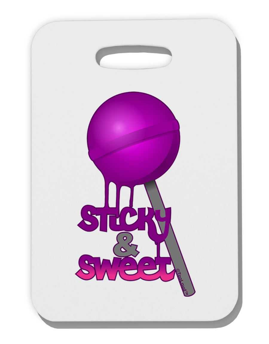 Sticky & Sweet Lollipop Thick Plastic Luggage Tag-Luggage Tag-TooLoud-White-One Size-Davson Sales