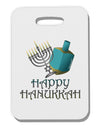 Blue & Silver Happy Hanukkah Thick Plastic Luggage Tag-Luggage Tag-TooLoud-White-One Size-Davson Sales