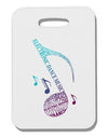 Music Note Typography Thick Plastic Luggage Tag-Luggage Tag-TooLoud-White-One Size-Davson Sales