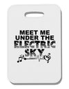 Electric Sky BnW Thick Plastic Luggage Tag-Luggage Tag-TooLoud-White-One Size-Davson Sales