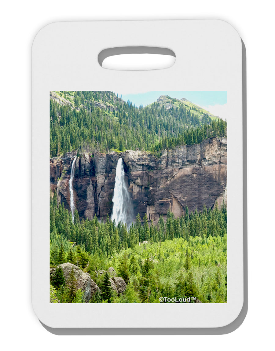 Beautiful Cliffs Nature Thick Plastic Luggage Tag by-Luggage Tag-TooLoud-White-One Size-Davson Sales