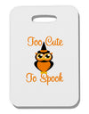 Owl Too Cute Orange Thick Plastic Luggage Tag-Luggage Tag-TooLoud-White-One Size-Davson Sales