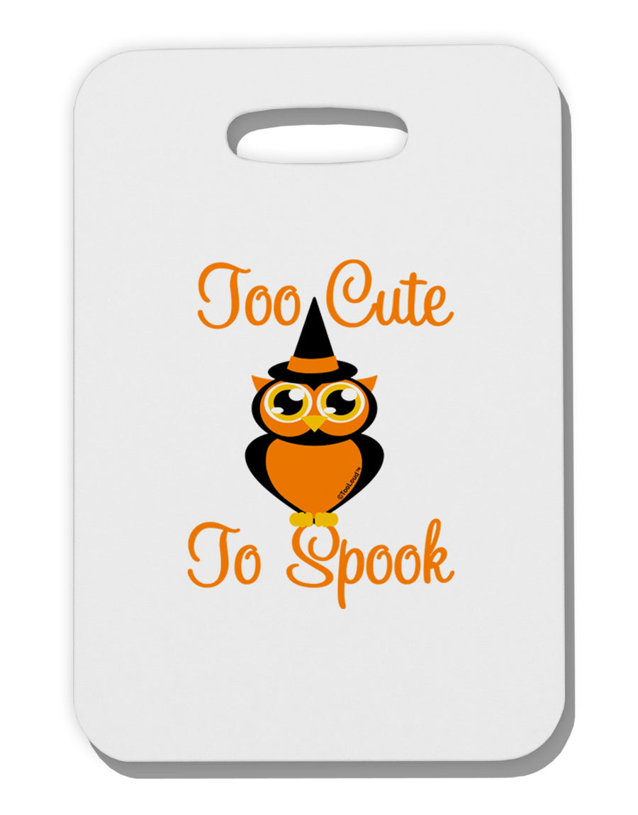 Owl Too Cute Orange Thick Plastic Luggage Tag-Luggage Tag-TooLoud-White-One Size-Davson Sales