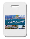 TooLoud Welcome to Palm Springs Collage Thick Plastic Luggage Tag-Luggage Tag-TooLoud-White-One Size-Davson Sales