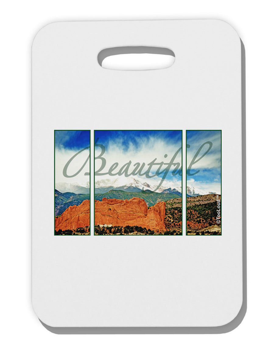 CO Beautiful View Text Thick Plastic Luggage Tag-Luggage Tag-TooLoud-White-One Size-Davson Sales