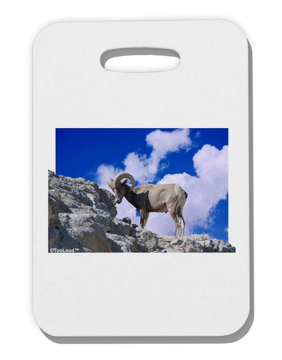 Bighorn Ram Thick Plastic Luggage Tag-Luggage Tag-TooLoud-White-One Size-Davson Sales