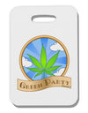 Green Party Symbol Thick Plastic Luggage Tag-Luggage Tag-TooLoud-White-One Size-Davson Sales