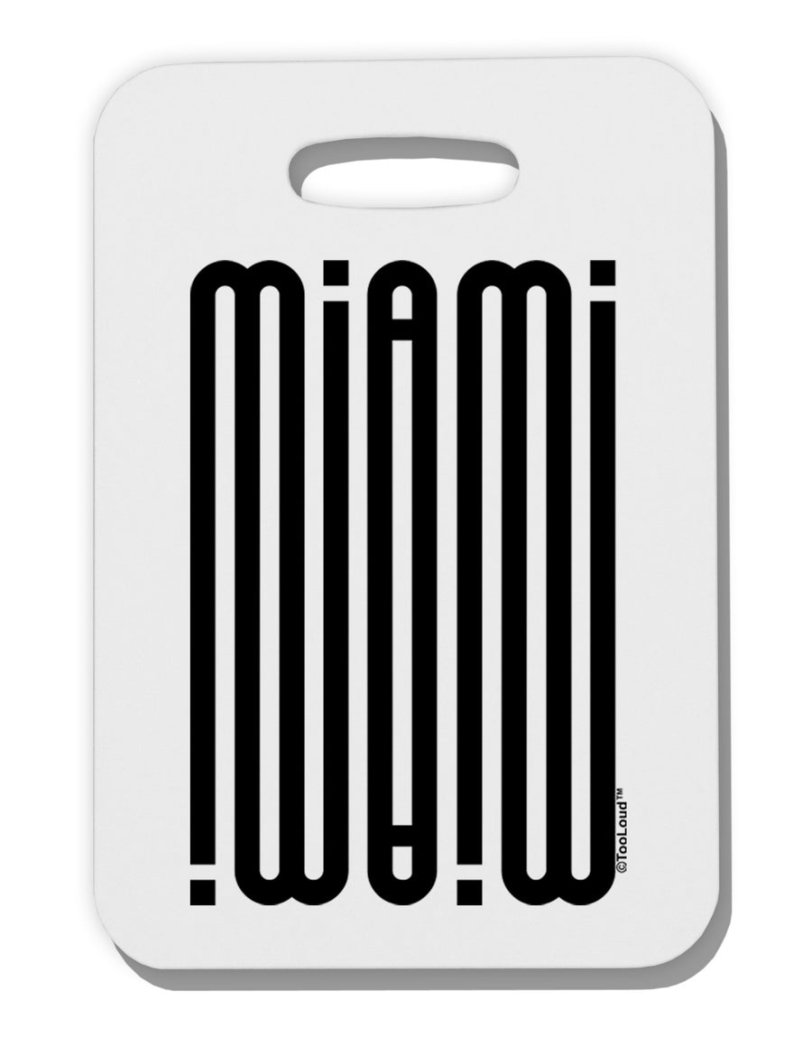 Miami Mirage Thick Plastic Luggage Tag-Luggage Tag-TooLoud-White-One Size-Davson Sales