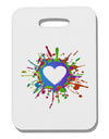 Heart Paint Splatter Thick Plastic Luggage Tag-Luggage Tag-TooLoud-White-One Size-Davson Sales